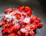 A picture of step 1 of Strawberry pudding.