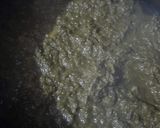 A picture of step 2 of Sarson Ka Saag and Makki Ki Roti.