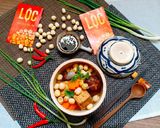 Hình bước làm 4 của món Canh đậu hủ hạt sen