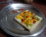 A picture of step 4 of Capsicum brown bread sandwich.