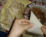 A picture of step 8 of Chicken and Vegetables Samosa.