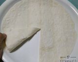 Gambar langkah 3 resipi Grilled Chicken Tortilla Wraps ala TikTok.