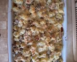 Tejszínes gombás csirkés tészta sütőben recept fázis 6 fotója