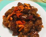 A picture of step 8 of Sweet and sour pork.