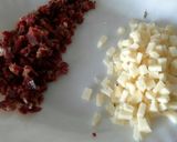 Foto del paso 2 de la receta Champiñones rellenos de jamón y queso