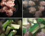 รูปขั้นตอนการทำที่ 1 ของ "แกงจืดแตงกวาหมูสับ" 🥒🐷🥣 Cocumber Soup with Minced Pork