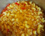 A picture of step 2 of Elbow pasta with minced meat stew.