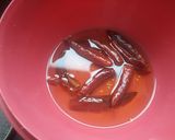 A picture of step 1 of Schezwan paneer.