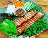 Hình bước làm 5 của món Thịt xíu cuốn bánh tráng Đại Lộc(Quảng Nam)