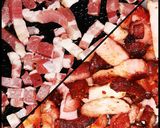 Une image de l'étape 2 de Courgettes, lardons, oignons.