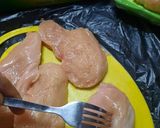 A picture of step 1 of Grill,Chicken 🐔 Steaks with white Sauce 😋.