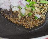 A picture of step 3 of Quinoa upma.