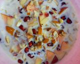A picture of step 3 of Hearty Oat Bowl with Seeds and Fruits.