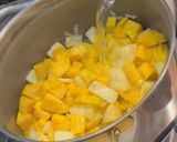 A picture of step 2 of Pumpkin and Miso Soup.
