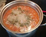 Savanyú krumplileves kolbásszal recept fázis 5 fotója