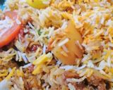 A picture of step 6 of Sindhi biryani.
