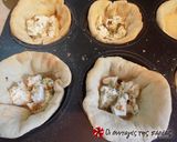 A picture of step 10 of Bouyiourdi in a dough bowl alla Conna.