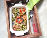 Foto langkah ke 7 dari resep Pindang Tongkol, Terong Tumis Cabe Hijau Ale.