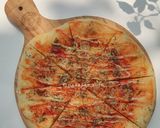 Foto langkah ke 11 dari resep (Sourdough Discard) Homemade Pizza - Sosis & Bakso.