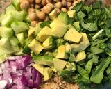 A picture of step 1 of Quinoa salad.