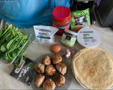 Une image de l'étape 1 de Crêpes façon cannellonis aux boulettes de viande, épinards et fromage.