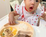 รูปขั้นตอนการทำที่ 6 ของ ไข่ตุ๋นพริกหวานแซลมอนชีส ตับนึ่ง