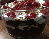 A picture of step 5 of Black Forest Trifle.