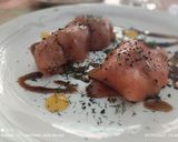 Foto del paso 5 de la receta: Canelón de salmón con duxelles grasa de portobellos