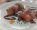 Foto del paso 5 de la receta: Canelón de salmón con duxelles grasa de portobellos