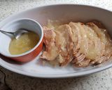 A picture of step 4 of Slow cooked Pork in Apple sauce and a little Cider. So Easy.