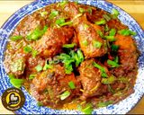 A picture of step 4 of The Flavourful Spicy And Tangy Pahadi Chicken Recipe.
