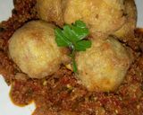 A picture of step 5 of Yam Balls et Minced Sauce.