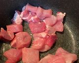 A picture of step 1 of Jambalaya.