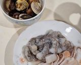 南瓜海鮮粥的食譜步驟1照片