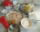 A picture of step 1 of Stuffed dry fruits coconut Croissants drizzled with chocolate sy.