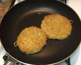 A picture of step 5 of Kimchi Ramen Burger.