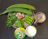 A picture of step 1 of Galaka(Nenua) kadhi.