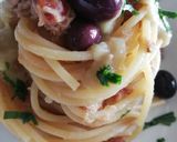 Foto del passaggio 3 della ricetta 410 * Spaghetti con tonno e gocce di ceci