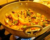 A picture of step 3 of Stir fried mixed vegetable curry.