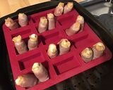 Une image de l'étape 5 de Pruneaux au jambon cru et mozzarella di buffala.