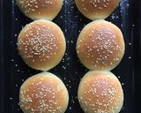Gambar langkah 10 resipi Burger Ayam.