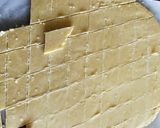 A picture of step 4 of Kaju Katli.