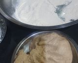 A picture of step 1 of Ghee roti.