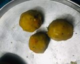 A picture of step 2 of Veg Cheese potato balls.
