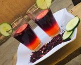 A picture of step 1 of Hibiscus juice 🥤.