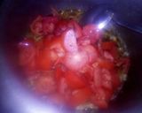 A picture of step 8 of ALU gajar matar meithe,.
