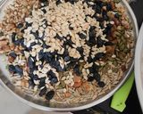 A picture of step 3 of Oats breakfast premix.