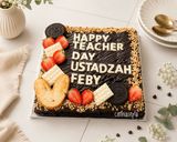 Foto langkah ke 5 dari resep Fudgy Brownies Hias Loyang 20 cm.
