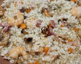 Foto del paso 6 de la receta: Risotto con champiñones, bacon y langostinos