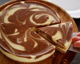 A picture of step 1 of Creamy Cheesecake Recipe (Marble Cake)💝.
